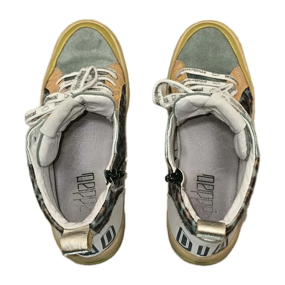 Vaddia Leopard High Top Sneakers Used Women's EU 39 Streetwear Y2K‎ 8.5
